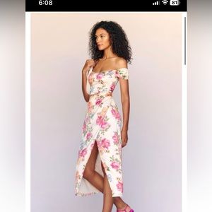 Reformation Genesis silk dress, Giverny print. Size 12. NWT. Never worn. $275